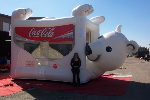 Kids Jumps Bounce Houses coca-cola polar bear tummy bounce